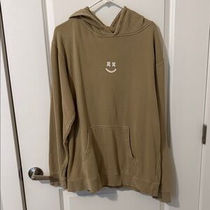 Tan Barstool Smiley Face Hoodie